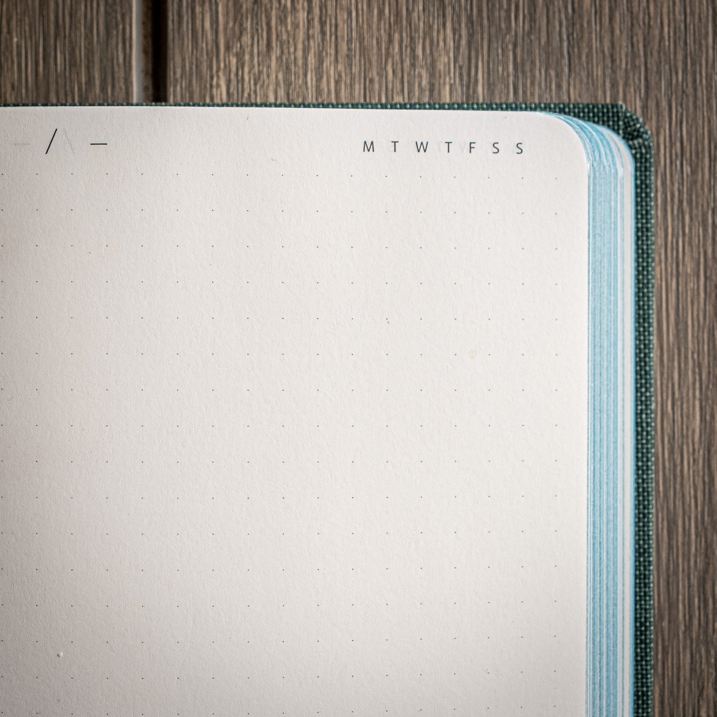 Eternity calendar and carefully dotted pages 