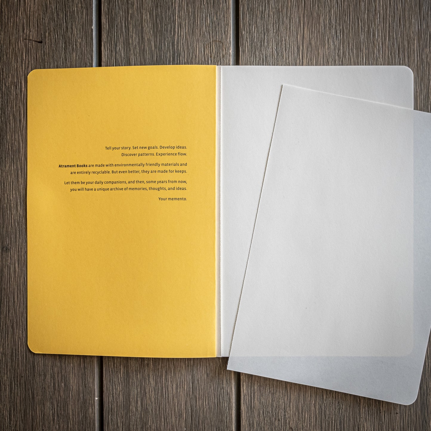 Atrament Sketchbook with blank tear-off sheets for sketching, drawing, or freehand doodling.